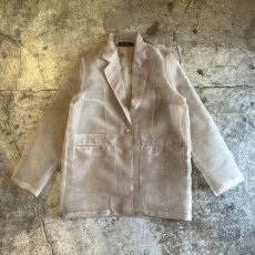 画像1: 【Wiz&Witch】SHEER TAYLOR JACKET / FREE / BEIGE (1)