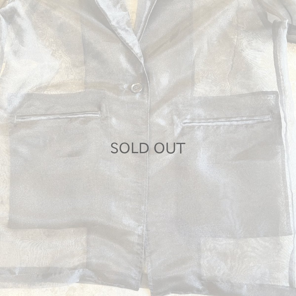 画像4: 【Wiz&Witch】SHEER TAYLOR JACKET / FREE / BLACK (4)