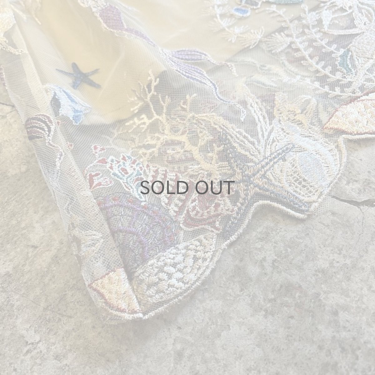 画像4: COLOR ART EMBROIDERY DESIGN TULLE FLARE SKIRT / W26~W31 (4)