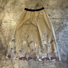 画像2: COLOR ART EMBROIDERY DESIGN TULLE FLARE SKIRT / W26~W31 (2)