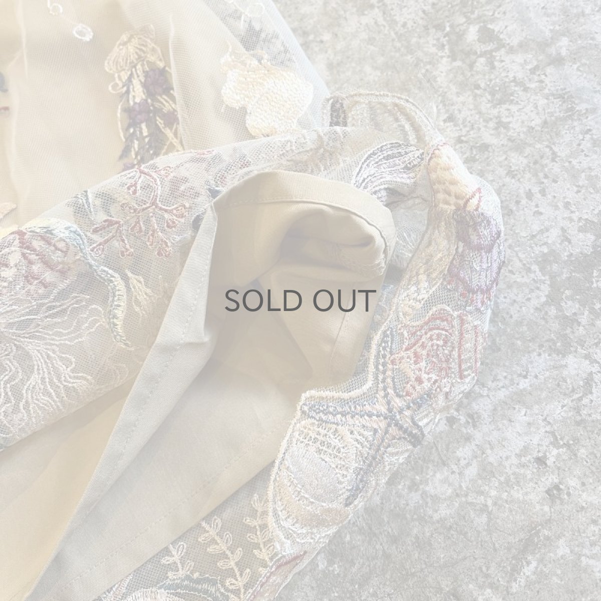 画像6: COLOR ART EMBROIDERY DESIGN TULLE FLARE SKIRT / W26~W31 (6)