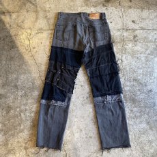 画像2: 【Wiz&Witch】"DIRTY BEAUTIFUL" DAMAGE ART JEANS / W30 (2)