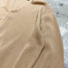 画像4: 70~80's BEIGE COLOR KNIT CARDIGAN / Mens L / MADE IN USA (4)