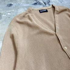 画像3: 70~80's BEIGE COLOR KNIT CARDIGAN / Mens L / MADE IN USA (3)