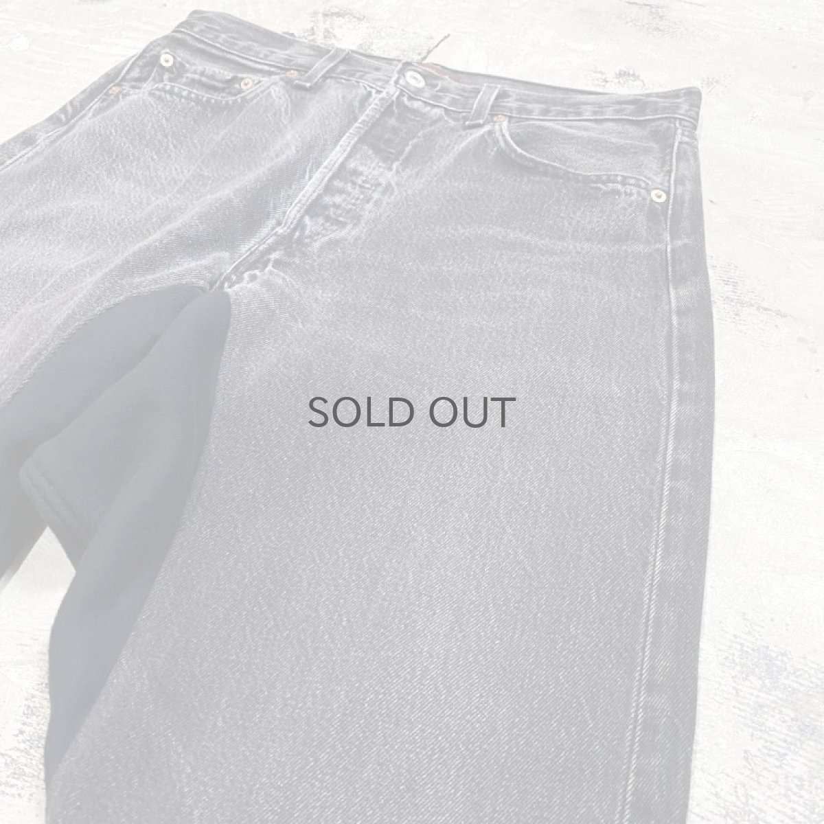 画像4: 【Wiz&Witch】"UNITED" ONE OFF DESIGN BLACK JEANS / W32 (4)