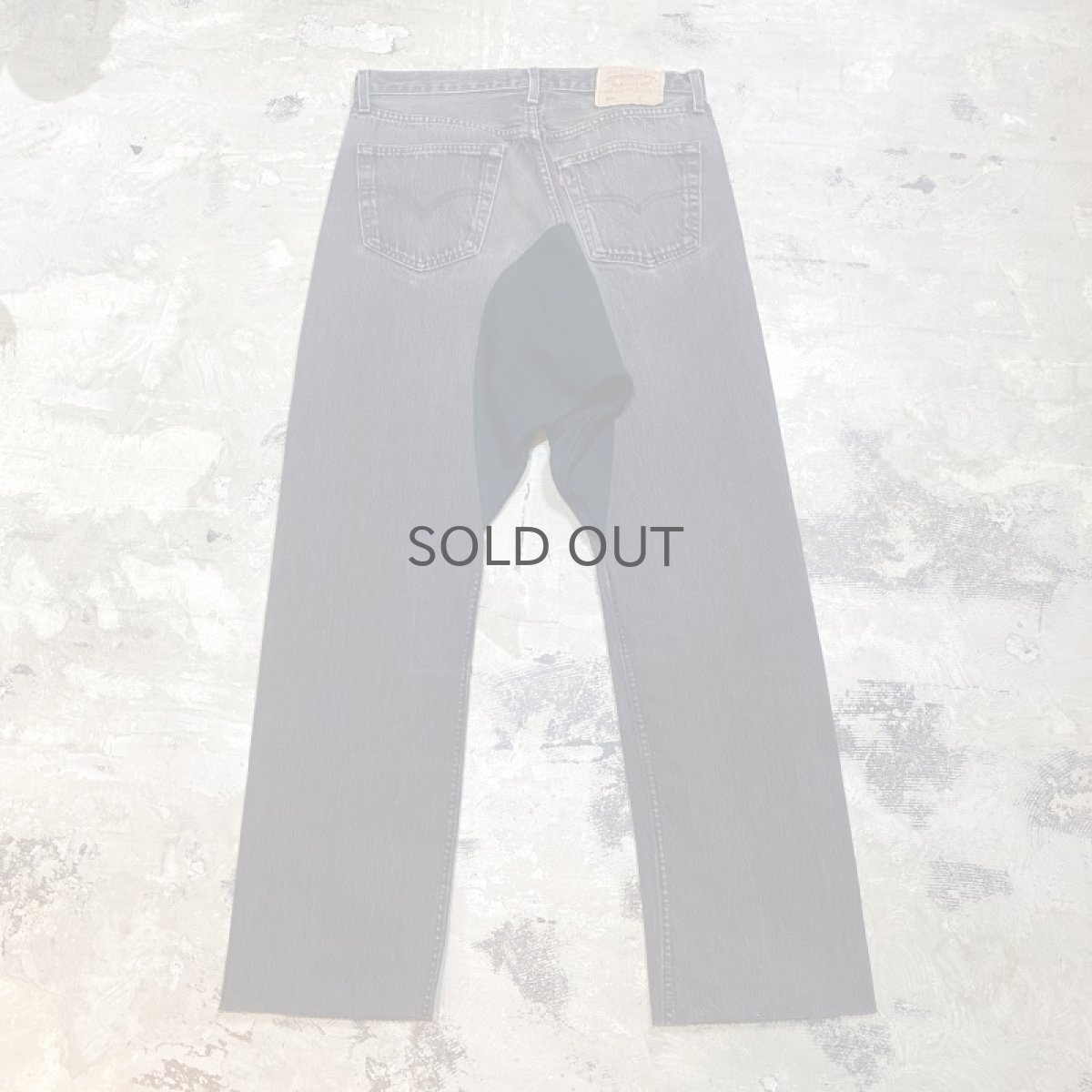 画像2: 【Wiz&Witch】"UNITED" ONE OFF DESIGN BLACK JEANS / W32 (2)