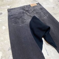 画像9: 【Wiz&Witch】"UNITED" ONE OFF DESIGN BLACK JEANS / W32 (9)