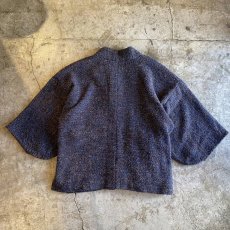 画像2: MIX COLOR KNIT CHINA BUTTON DESIGN JACKET / Ladies L (2)