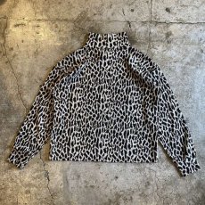 画像2: MOCK NECK LEOPARD PATTERN KNIT L/S TOPS / Ladies M (2)