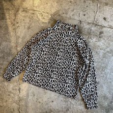 画像4: MOCK NECK LEOPARD PATTERN KNIT L/S TOPS / Ladies M (4)
