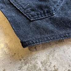 画像3: 【LEVI'S】BLACK COLOR CORDUROY DESIGN VEST / Ladies M / MADE IN USA (3)