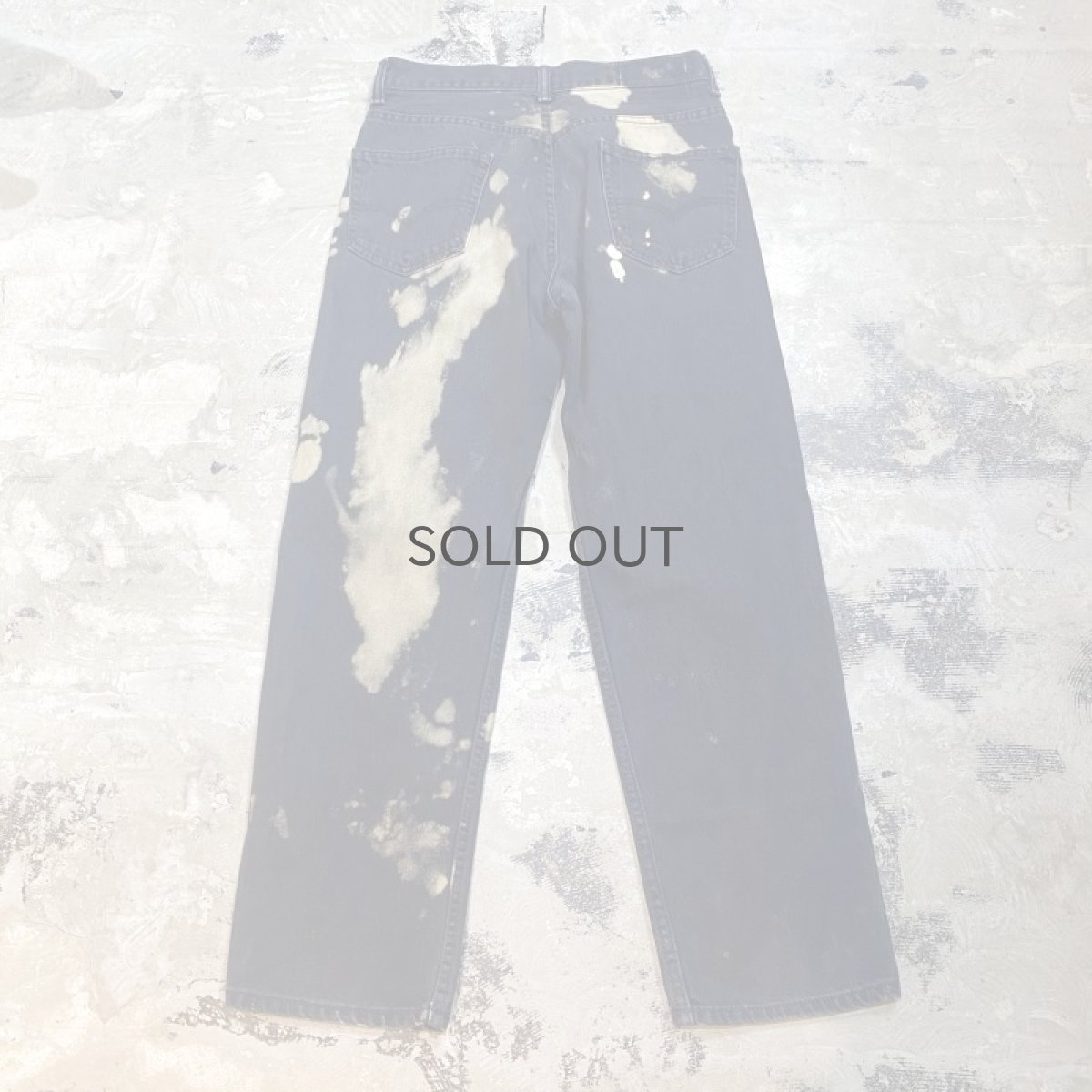 画像2: 【Wiz&Witch】"DIRTY BEAUTIFUL" BLEACH BLACK DENIM PANTS / W30 (2)