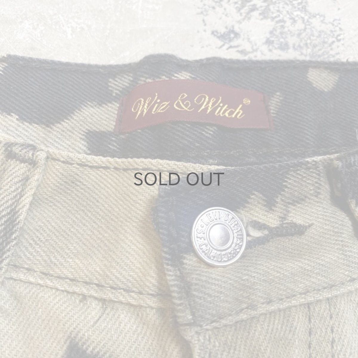 画像10: 【Wiz&Witch】"DIRTY BEAUTIFUL" BLEACH BLACK DENIM PANTS / W30 (10)