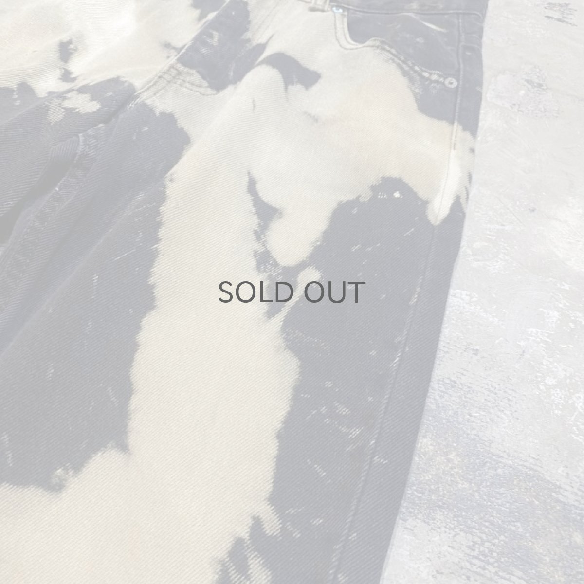 画像4: 【Wiz&Witch】"DIRTY BEAUTIFUL" BLEACH BLACK DENIM PANTS / W30 (4)