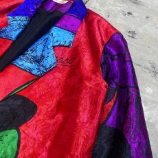 画像4: 90's PICASSO ART PATTERN TAILORED JACKET / Mens L (4)