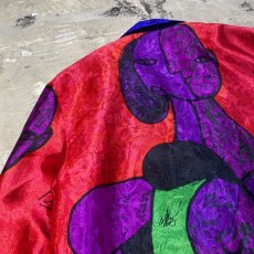 画像9: 90's PICASSO ART PATTERN TAILORED JACKET / Mens L (9)
