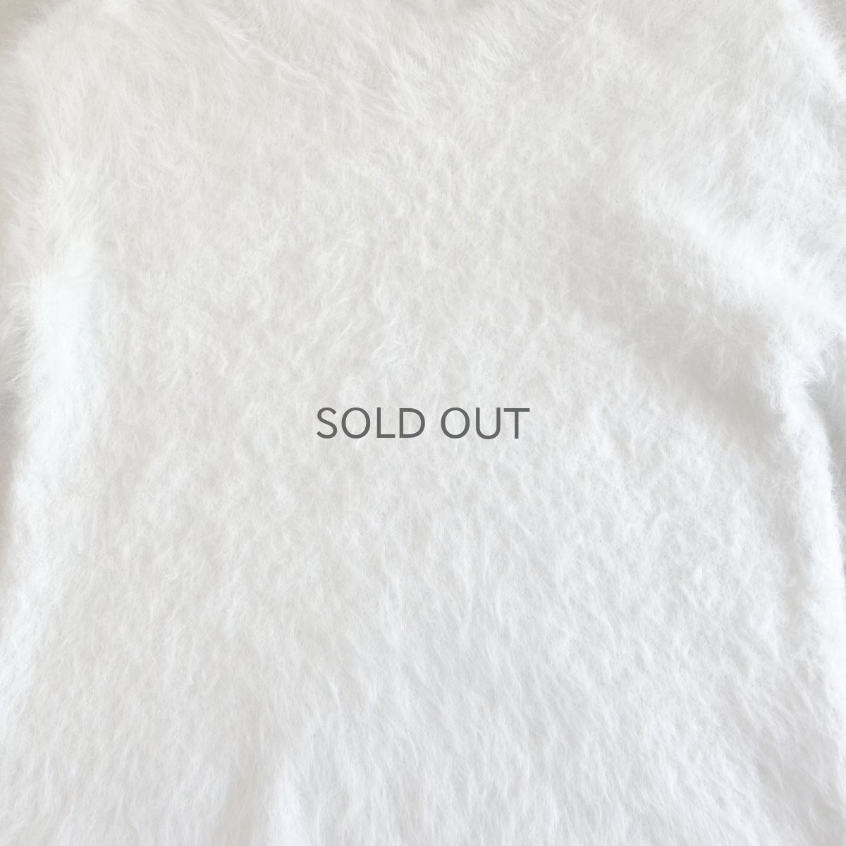 画像10: PALE TONE COLOR LONG SHAGGY DESIGN KNIT / Ladies S (10)