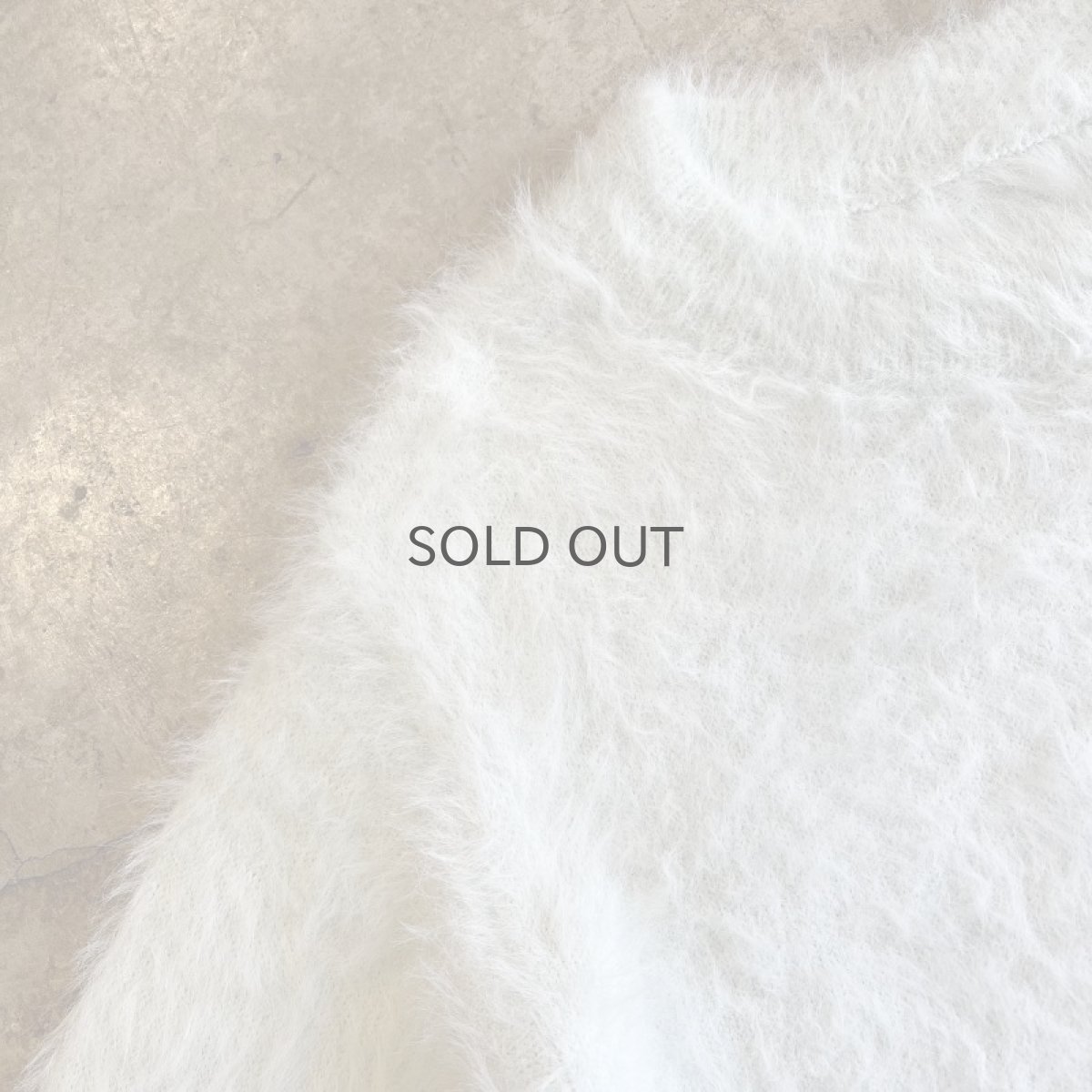 画像9: PALE TONE COLOR LONG SHAGGY DESIGN KNIT / Ladies S (9)