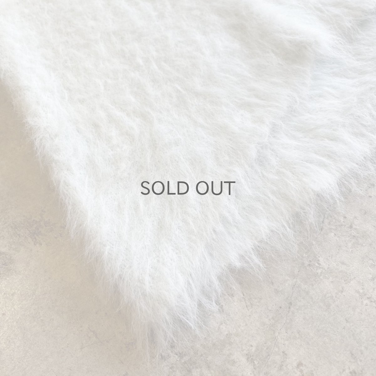 画像3: PALE TONE COLOR LONG SHAGGY DESIGN KNIT / Ladies S (3)