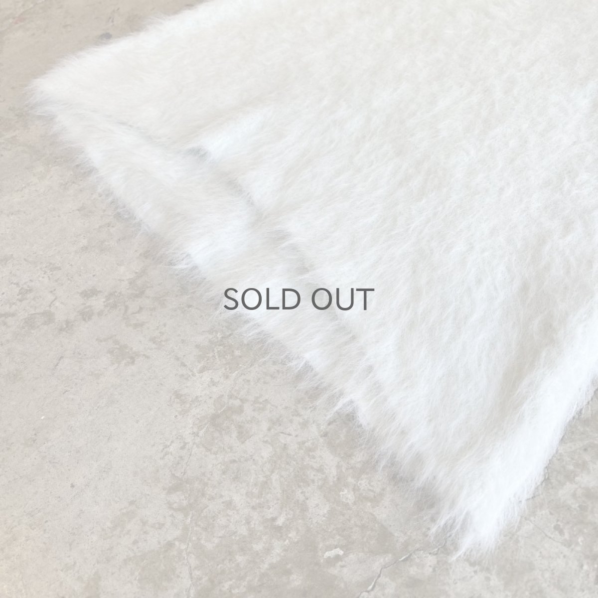 画像4: PALE TONE COLOR LONG SHAGGY DESIGN KNIT / Ladies S (4)