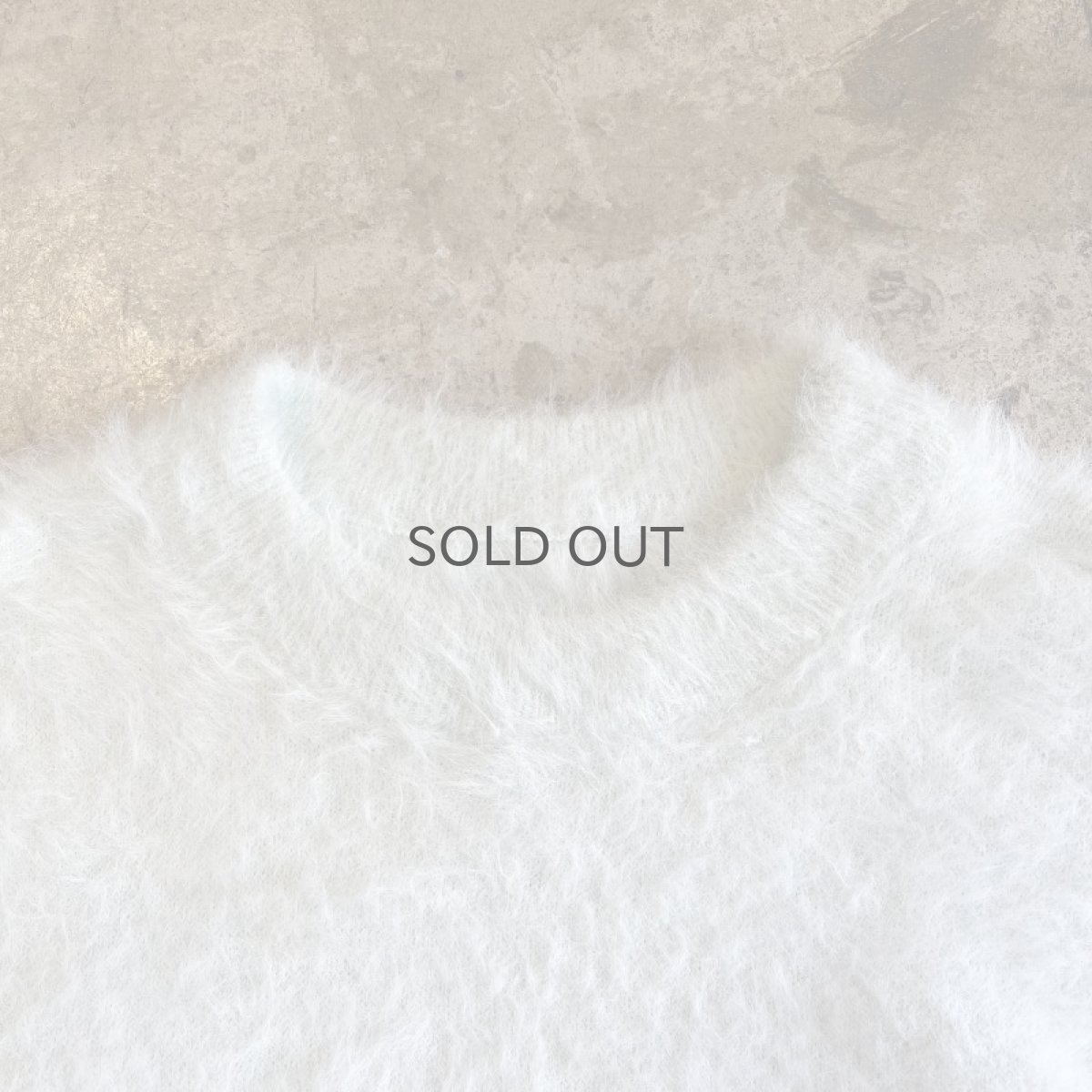 画像8: PALE TONE COLOR LONG SHAGGY DESIGN KNIT / Ladies S (8)