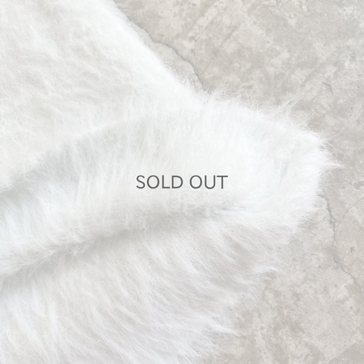 画像5: PALE TONE COLOR LONG SHAGGY DESIGN KNIT / Ladies S (5)