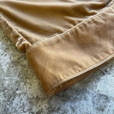 画像3: CAMEL COLOR VOLUME WIDE DESIGN HI WAIST VELVET PANTS /W20~W25 (3)