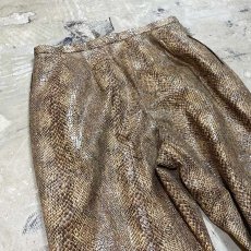 画像8: PYTHON PATTERN TAPERED SILHOUETTE PANTS / W30 (8)