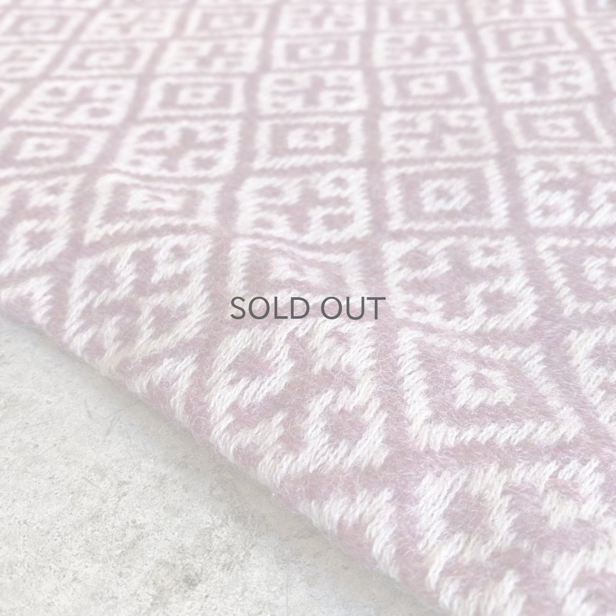 画像10: OLD ALL OVER PATTERN LACE UP DESIGN KNIT TOPS / Ladies S (10)