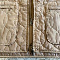 画像8: BEIGE COLOR QUILTING DESIGN ZIP UP JACKET / Ladies L (8)