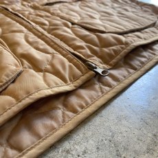 画像11: BEIGE COLOR QUILTING DESIGN ZIP UP JACKET / Ladies L (11)