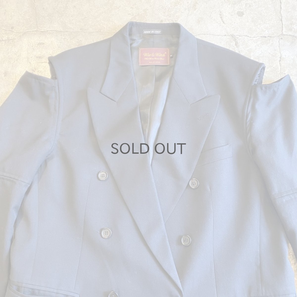 画像6: 【Wiz&Witch】"TRANSFORM" SHOULDER OFF DOUBLE TAYLOR JACKET / OS (6)