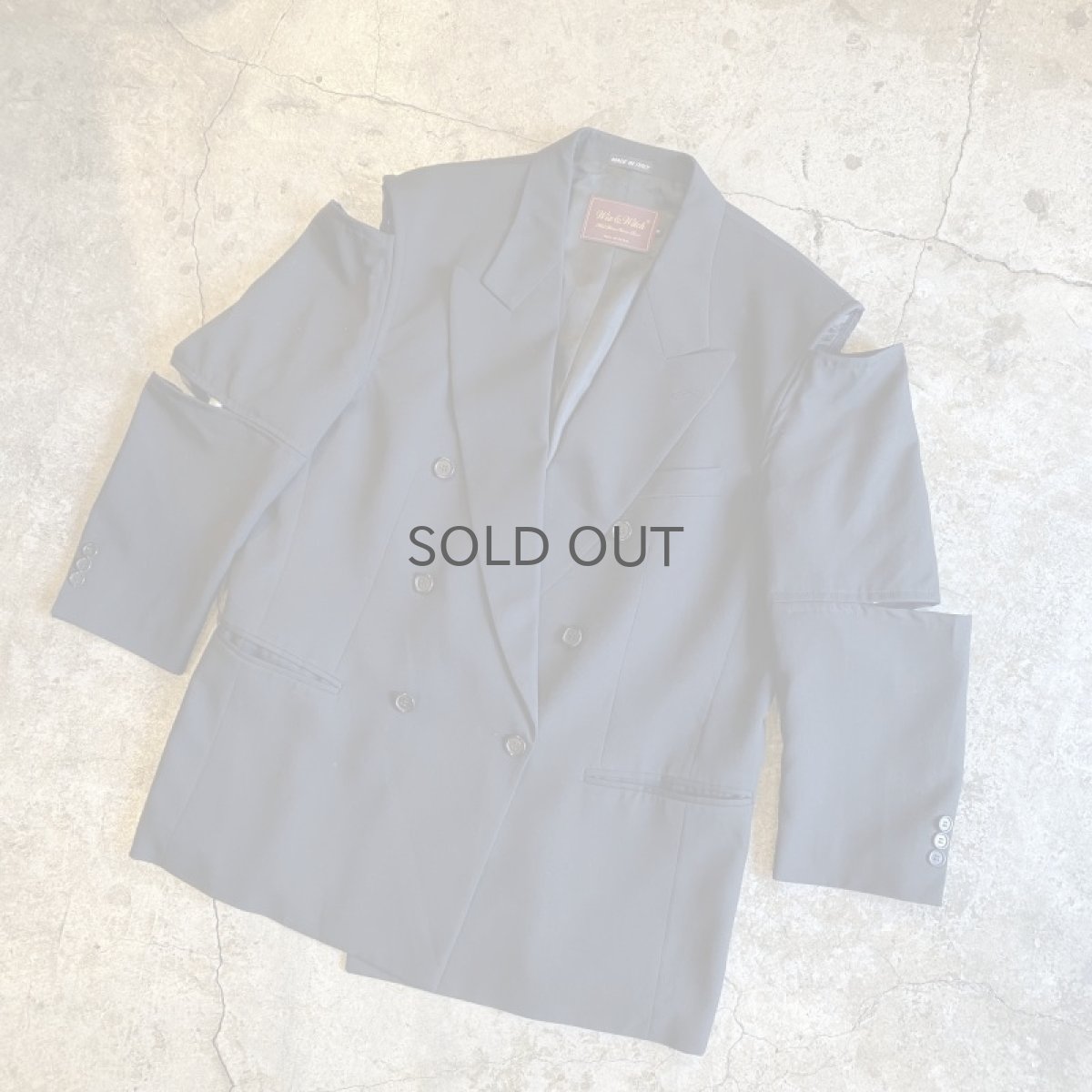 画像4: 【Wiz&Witch】"TRANSFORM" SHOULDER OFF DOUBLE TAYLOR JACKET / OS (4)