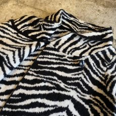 画像8: ZEBRA PATTERN KNIT DESIGN JACKET / Ladies XL(L) (8)