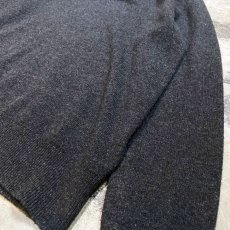 画像6: GRAY COLOR SHAWL COLLAR KNIT SWEATER / Mens L (6)