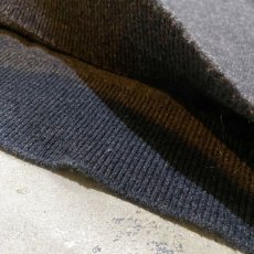 画像8: GRAY COLOR SHAWL COLLAR KNIT SWEATER / Mens L (8)