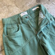 画像8: GREEN COLOR DESIGN DENIM PANTS / W26 (8)