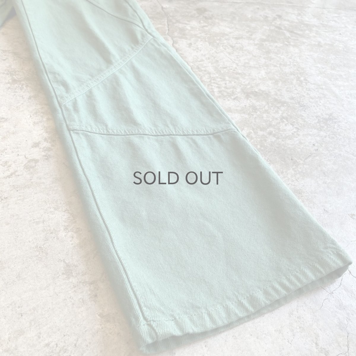 画像6: GREEN COLOR DESIGN DENIM PANTS / W26 (6)