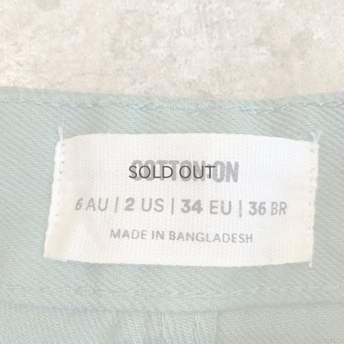 画像12: GREEN COLOR DESIGN DENIM PANTS / W26 (12)