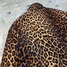 画像9: LEOPARD PATTERN RIDERS STYLE QUILTING JACKET / Mens L / MADE IN FRANCE (9)