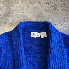 画像7: SHAWL COLLAR DESIGN COLOR KNIT CARDIGAN / Ladies M(L) (7)