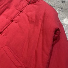 画像4: RED COLOR CHINA DESIGN JACKET / Mens L (4)