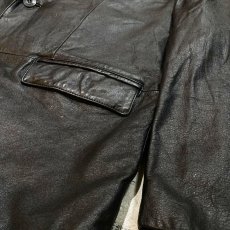 画像6: BLACK LEATHER 2B TAILORED JACKET / Mens XL(L) (6)