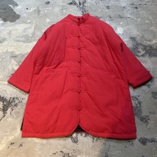 画像1: RED COLOR CHINA DESIGN JACKET / Mens L (1)