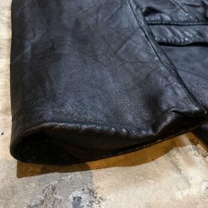 画像7: BLACK LEATHER 2B TAILORED JACKET / Mens XL(L) (7)