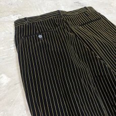 画像9: OLD STRIPE PATTERN WIDE SLACKS / W34 / MADE IN USA (9)