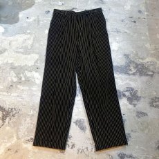 画像1: OLD STRIPE PATTERN WIDE SLACKS / W34 / MADE IN USA (1)