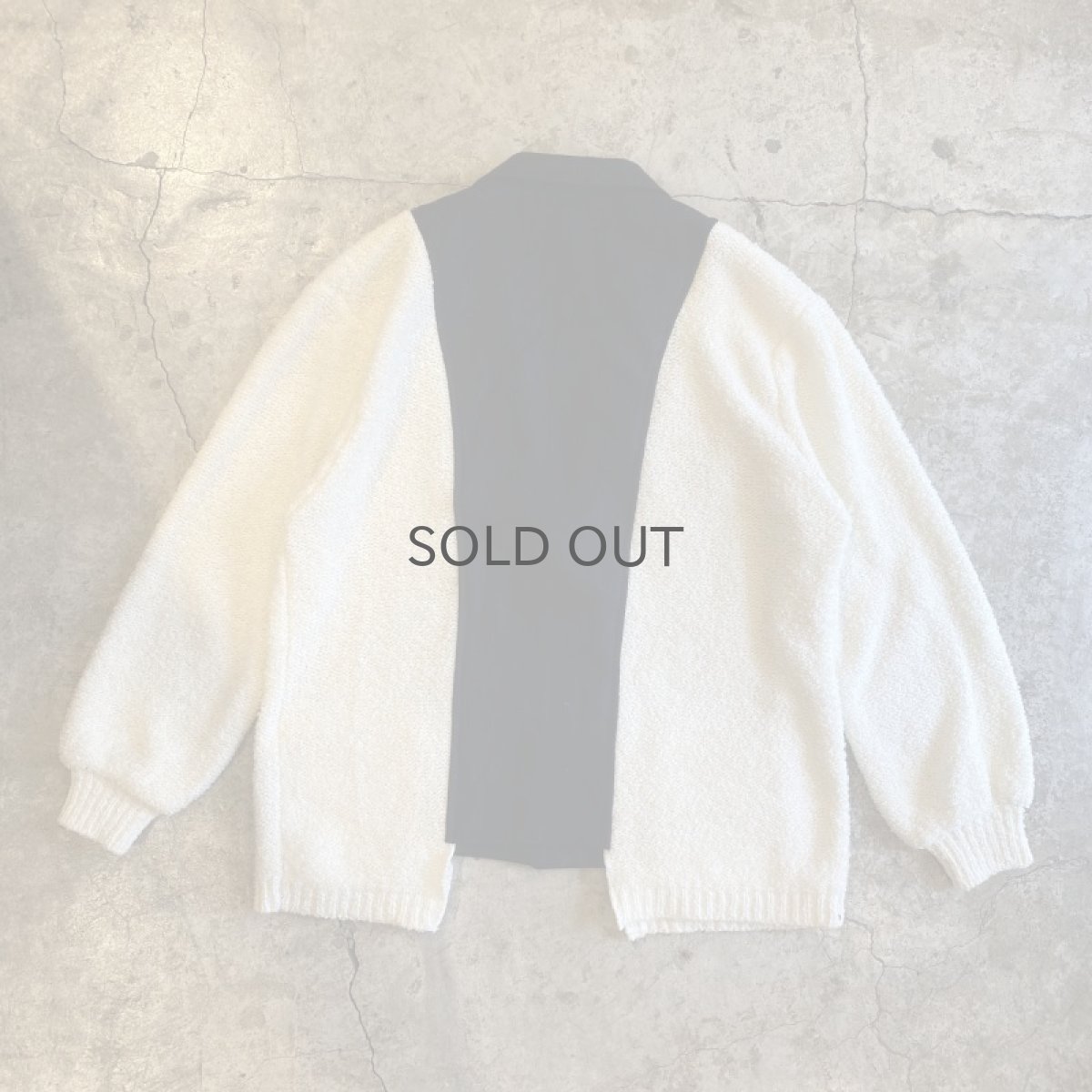 画像2: 【Wiz&Witch】"UNITED" TWO FACE KNIT TAYLOR JACKET / OS (2)