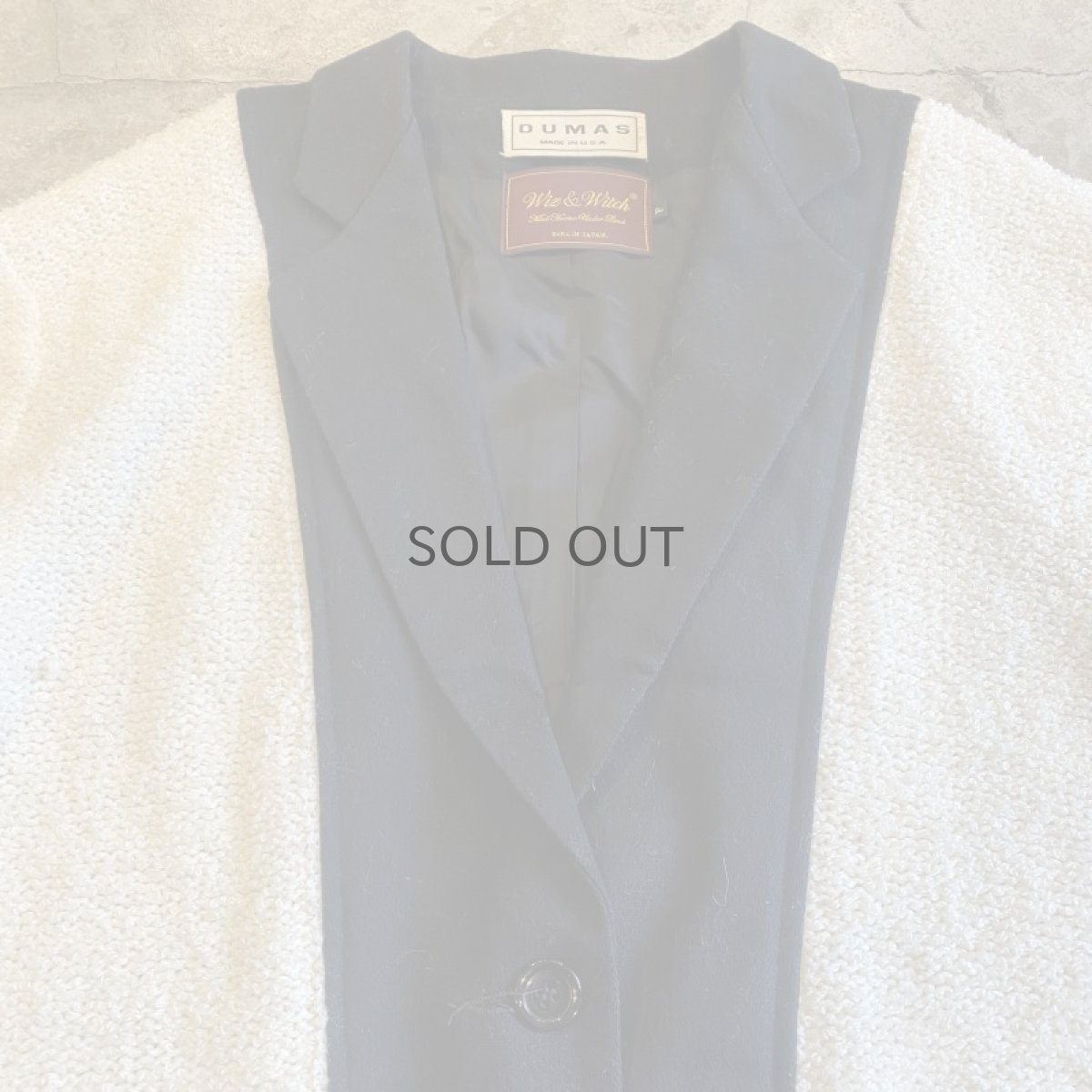 画像6: 【Wiz&Witch】"UNITED" TWO FACE KNIT TAYLOR JACKET / OS (6)