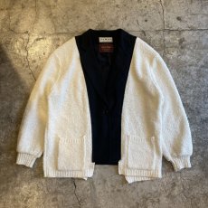 画像1: 【Wiz&Witch】"UNITED" TWO FACE KNIT TAYLOR JACKET / OS (1)